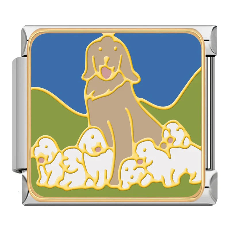 Dog with puppies