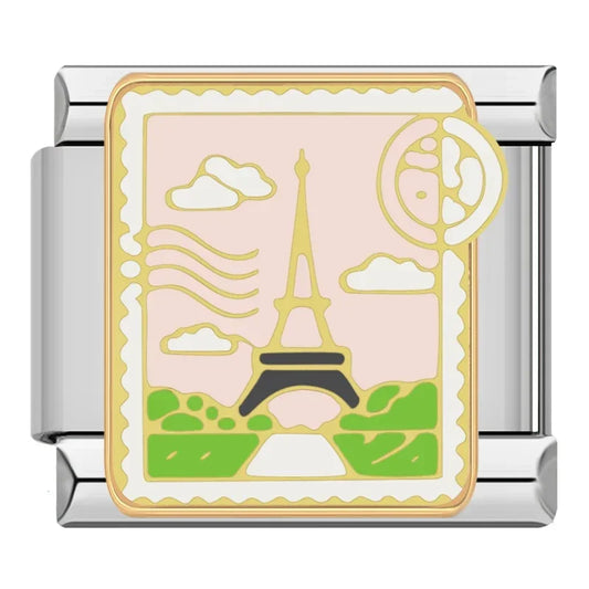 Eiffel tower Paris stamp
