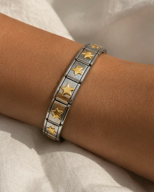 Gold stars bracelet