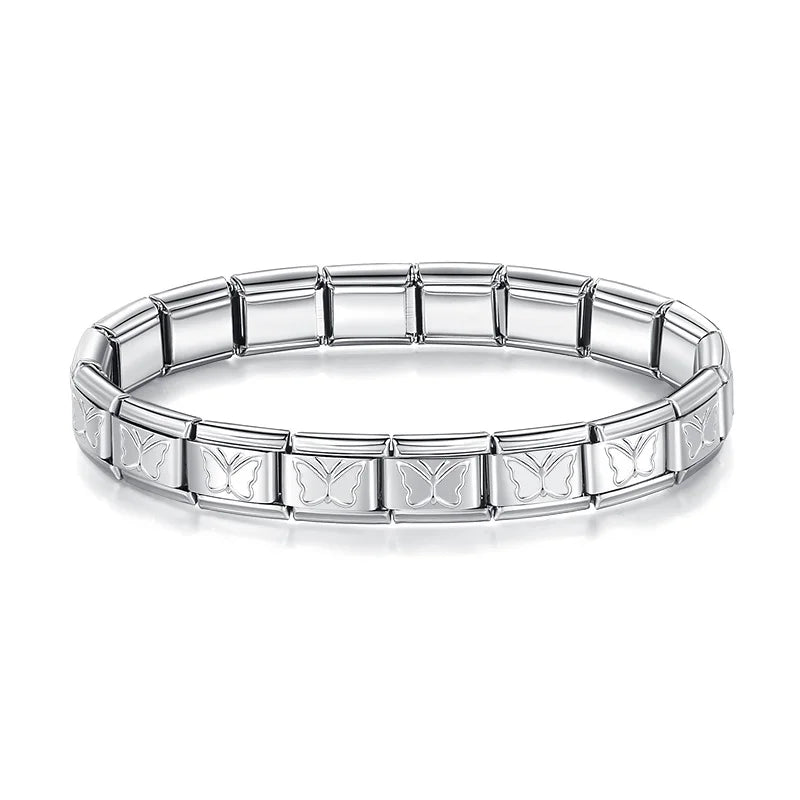 Silver butterfly bracelet