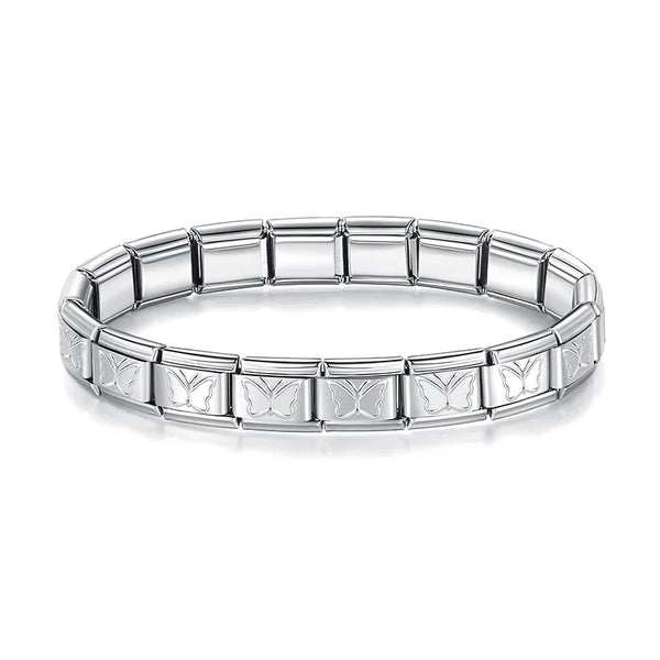 Silver butterfly bracelet