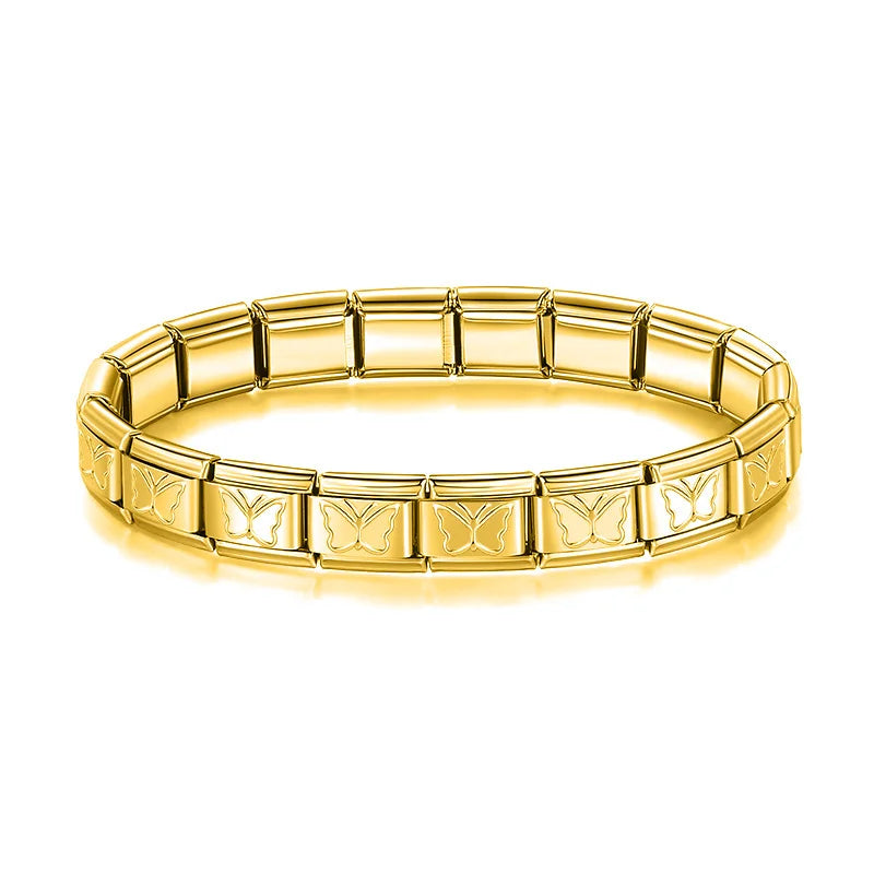 Gold butterfly bracelet