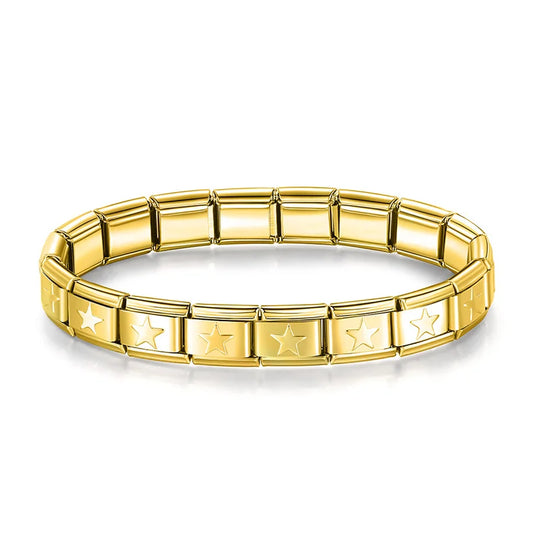 Gold star bracelet