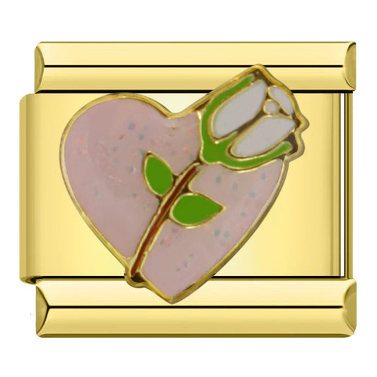 Heart and flower