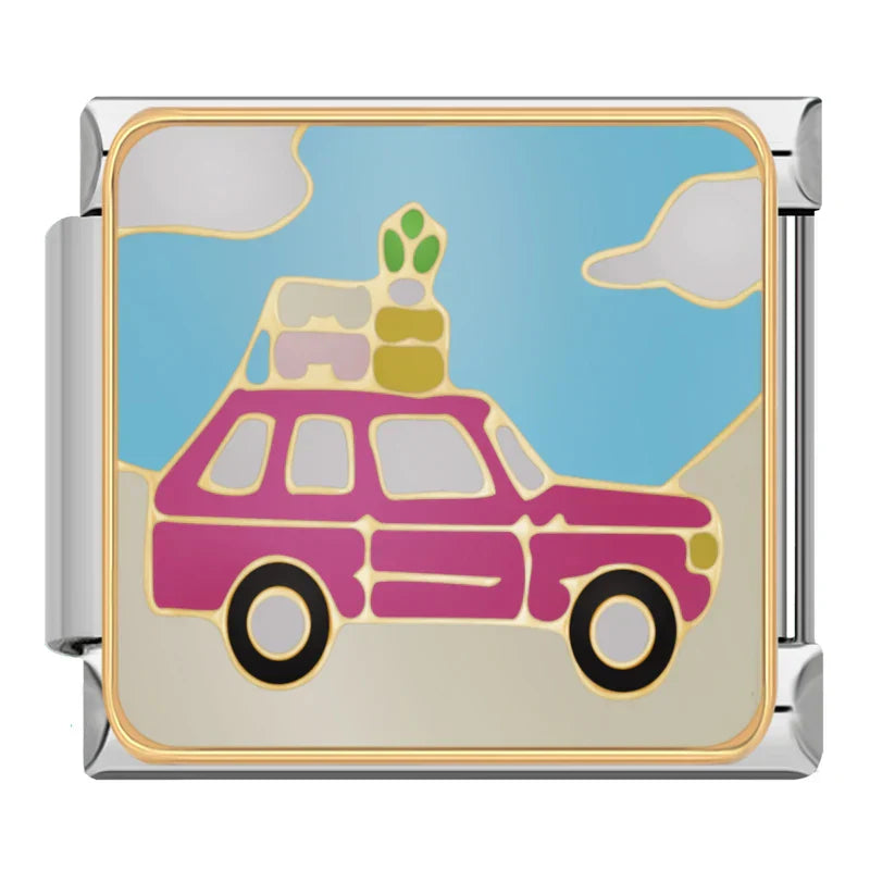 Pink car