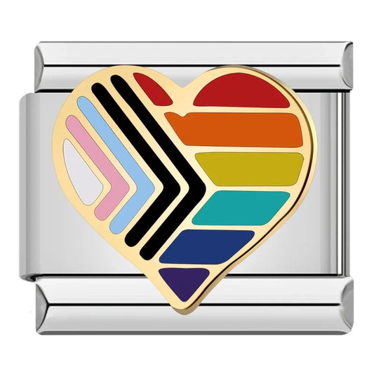 Pride flag heart