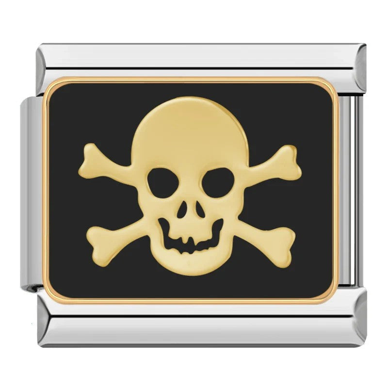 Gold Skull and Crossbones