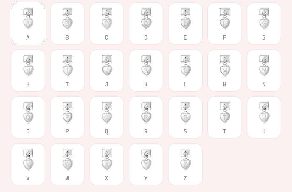 Heart letters