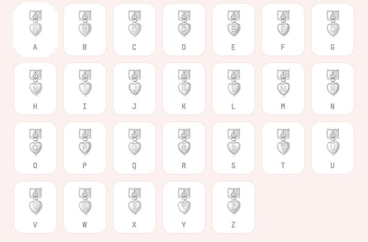 Heart letters