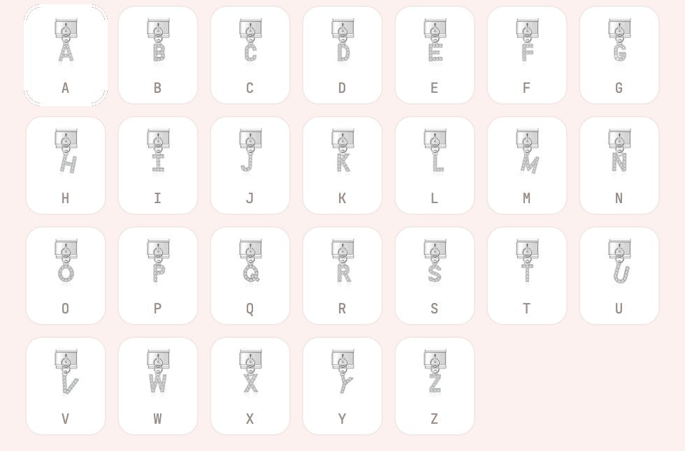 Letters pendant