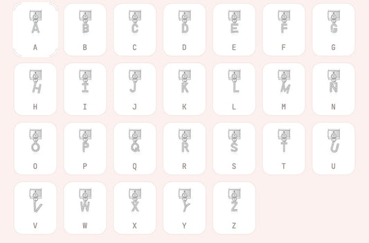 Letters pendant